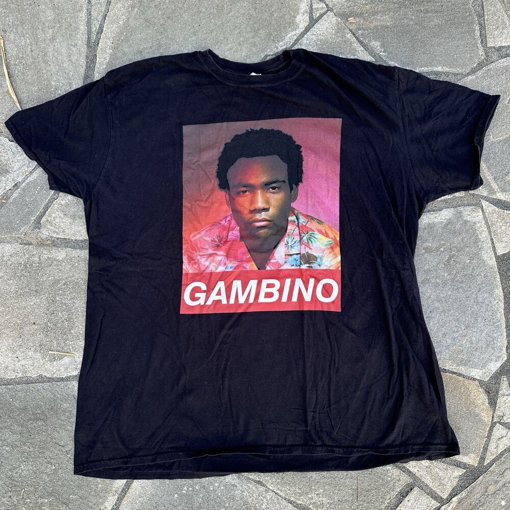 Childish Gambino Shirt XXL Black Band Tee Because the Internet Donald Glover
